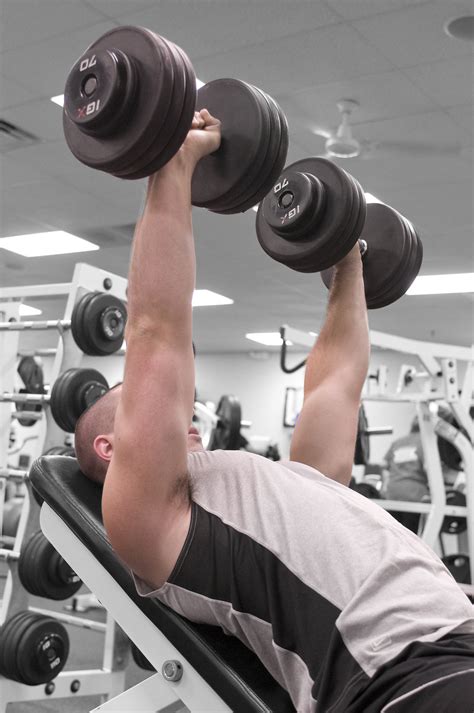 men exercise  stock photo  healthy young man lifting weights