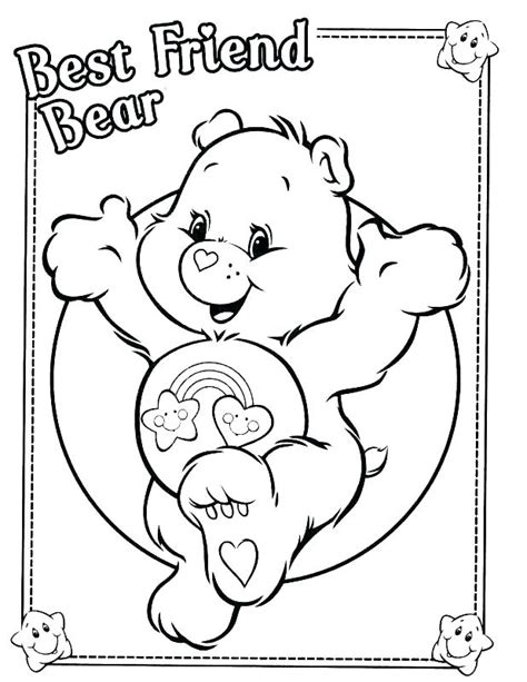 lucky care bear coloring pages  getcoloringscom  printable
