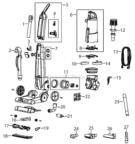 bissell   parts list  diagram ereplacementpartscom