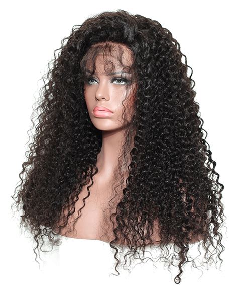 shop high quality deep curly lace front human hair wig  sale
