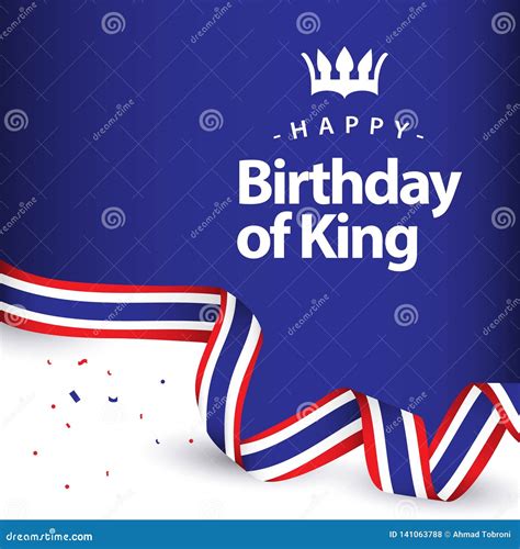 happy birthday  king vector template design illustration stock