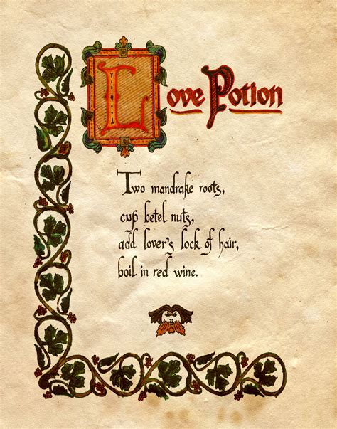 love potion charmed book  shadows witchcraft spell books wiccan spell book magick