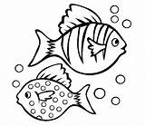 Fish Kids Coloring Template Drawing Pages Printable Templates Pdf Outline Thick Bass Angler Lined Shape Color Print Blank Animal Documents sketch template
