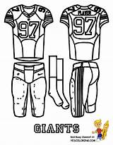 Coloring Football York Pages Giants Popular sketch template