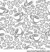 Coloring Coffee Pages Printable Getcolorings sketch template