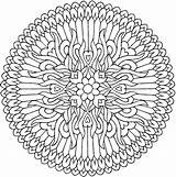 Mandala Mandalas Dover Magical Mystical Grown sketch template