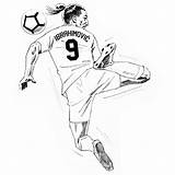 Ibrahimovic Zlatan sketch template