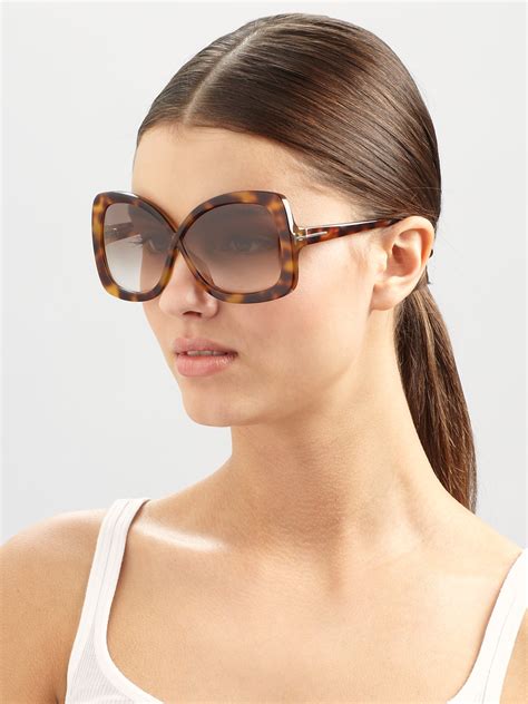 lyst tom ford calgary crossover oversized square plastic sunglasses