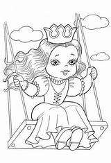 Coloring Pages Royalty Princess King sketch template