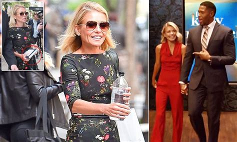 kelly ripa returns to abc s live after michael strahan announced he