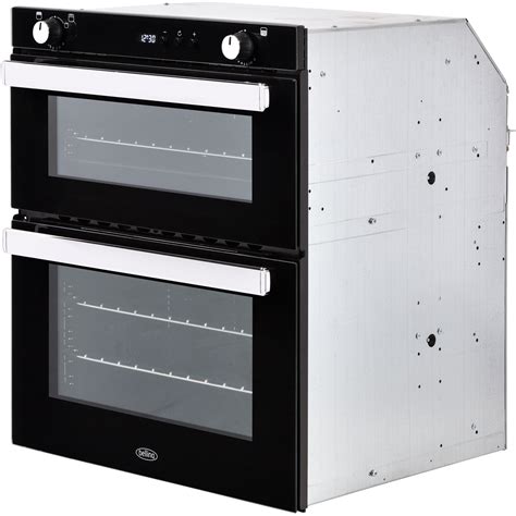 belling big built  cm aa gas double oven stainless steel   ao  ebay