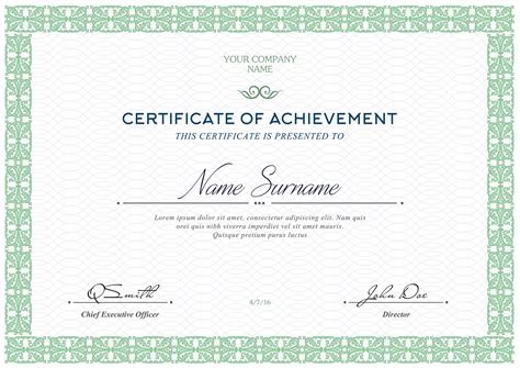 certificates templates psd