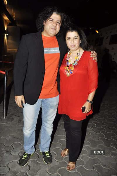 Sajid Khan With Sister Farah During The Unveiling Of The First Look Of