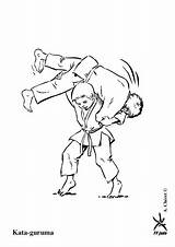 Coloring Pages Jitsu Judo Arts Jiu Martial Kata Guruma Kleurplaten Coloriage Sports Stamps Digi Karate Ab Ju Taekwondo Throws Ninja sketch template