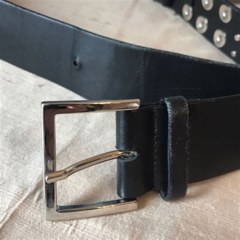 suzi roher accessories suzy roher black leather snap biker belt