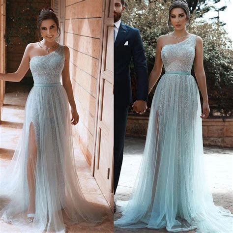 sparkly prom dresses long 2020 bling bling sequin tulle