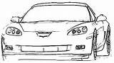 Corvette Z06 sketch template