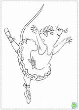Coloring Ballerina Angelina Pages Print Dinokids Colouring Popular Ballet Close Choose Board Everfreecoloring sketch template