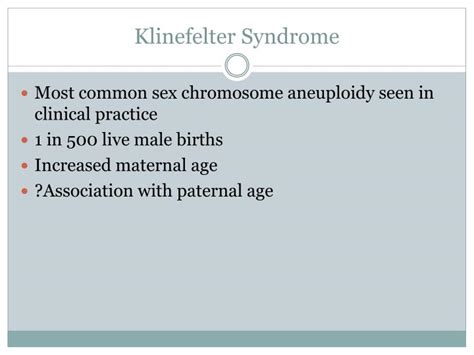 Ppt Klinefelter Syndrome Powerpoint Presentation Id 5615485