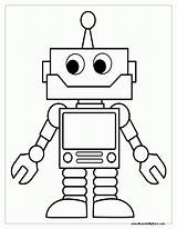 Coloring Robots Pages Print Colouring Comments sketch template