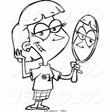 Mirror Looking Girl Drawing Cartoon Clipart Woman Staring Vanity Clipartpanda Vector Coloring Ron Leishman Getdrawings sketch template