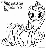 Coloring Cadence Pony Little Pages Getcolorings Princess Colorings Getdrawings Color sketch template