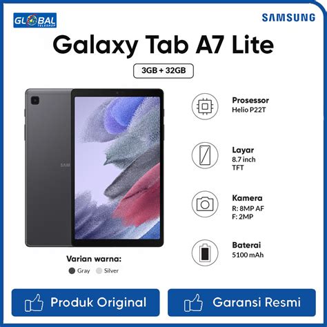 promo samsung galaxy tab  lite tablet gbgb garansi resmi diskon   seller global