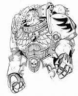 40k Marine Angels Colouring sketch template