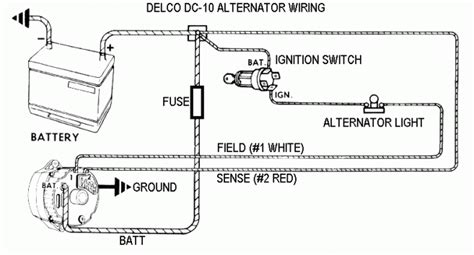 classic  basic  wire delco alternator wiring seaboard marine