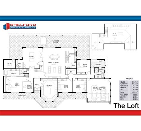 loft home design house plan  shelford quality homes
