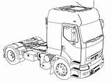 Renault Truck Coloring Premium Scania Vehicle Long Wecoloringpage Salvo Caminhão Desenho sketch template