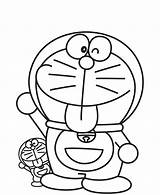 Coloring Doraemon Cartoon Relaxing Sheets sketch template