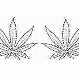 Weed Trippy sketch template