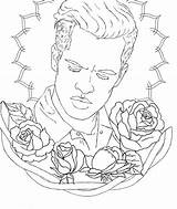 Panic Urie Colouring Brendon Paramore Colorings sketch template