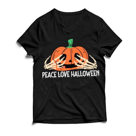 Peace Love Halloween T Shirt Design Peace Love Halloween Svg Cut File