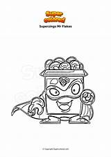Superzings Flakes Supercolored Ironhead sketch template