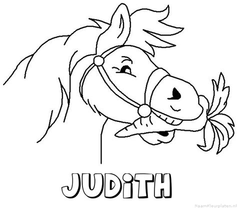 judith paard van sinterklaas naam kleurplaat