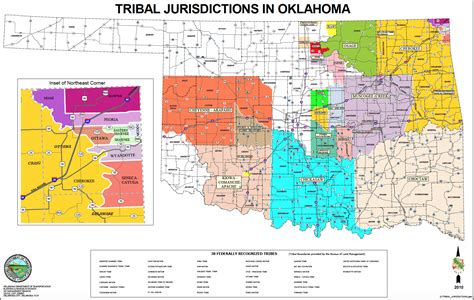 oklahoma tribal jurisdictional map rindiancountry