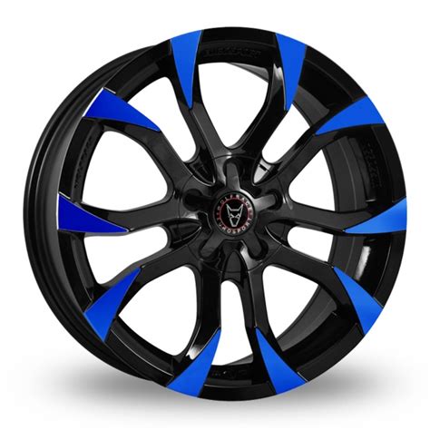 black blue alloy wheels view  full selection  wheelbase