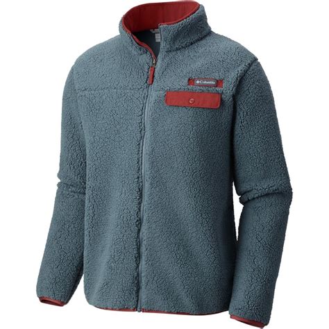 columbia mountain side heavyweight fleece full zip jacket mens