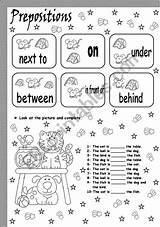 Prepositions Place Worksheet Worksheets Preview sketch template