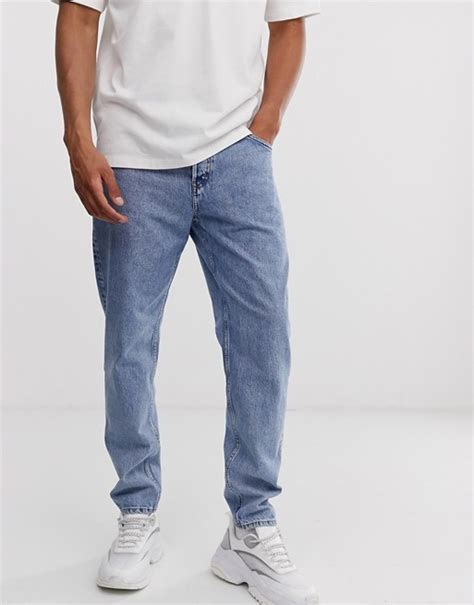weekday barrel relaxed fit jeans  blue asos relaxed fit jeans