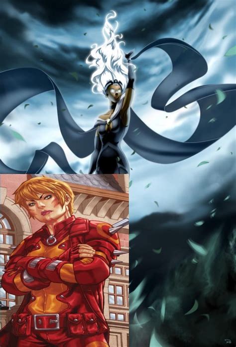 Storm And Rachel Grey Vs Emma Frost And Crystal Battles