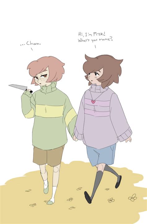 Chara And Frisk By Fruitconflate On Deviantart