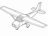 Cessna Clker Staci sketch template