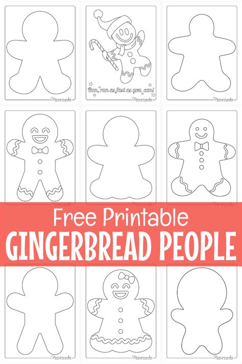printable gingerbread coloring pages