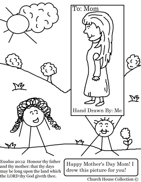 church house collection blog mothers day coloring page  sunday
