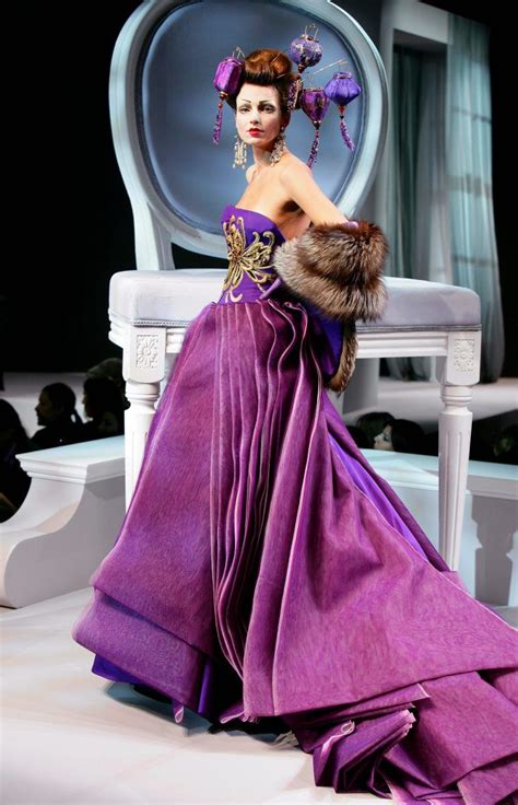 Haute Couture Spring Summer 2007 Manumishradesigns Purple Fashion