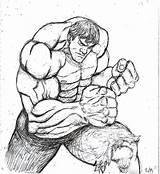 Hulk Fist Drawing Getdrawings Paintingvalley sketch template