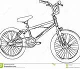 Bmx Drawing Bike Getdrawings Coloring sketch template
